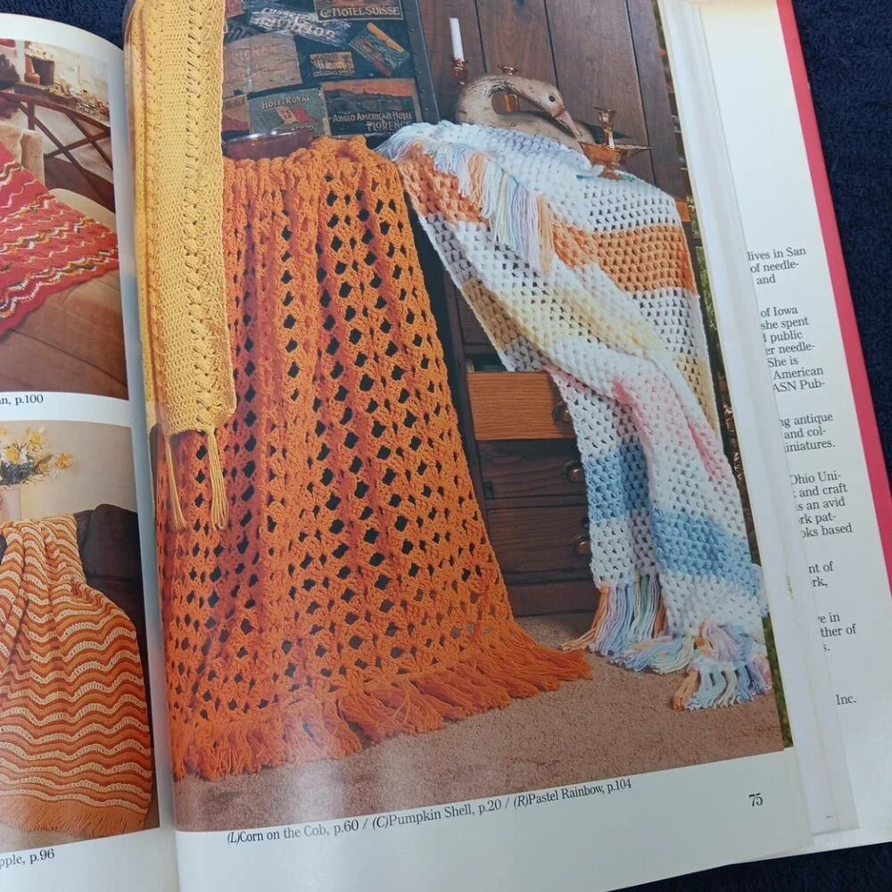 Weekend‎ Crochet Afghans By Jean Leinhauser And Rita Weiss Hardback, 1987